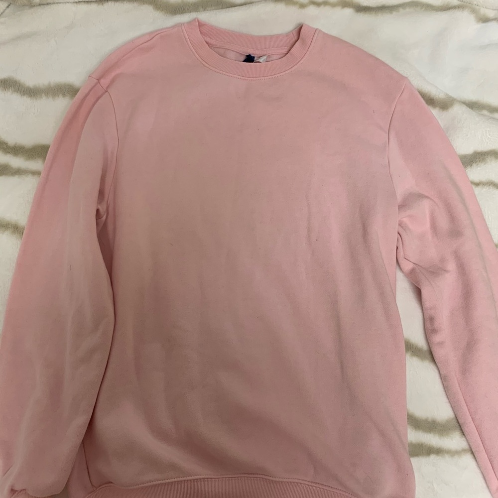 bubblegum pink sweatshirt from h&m